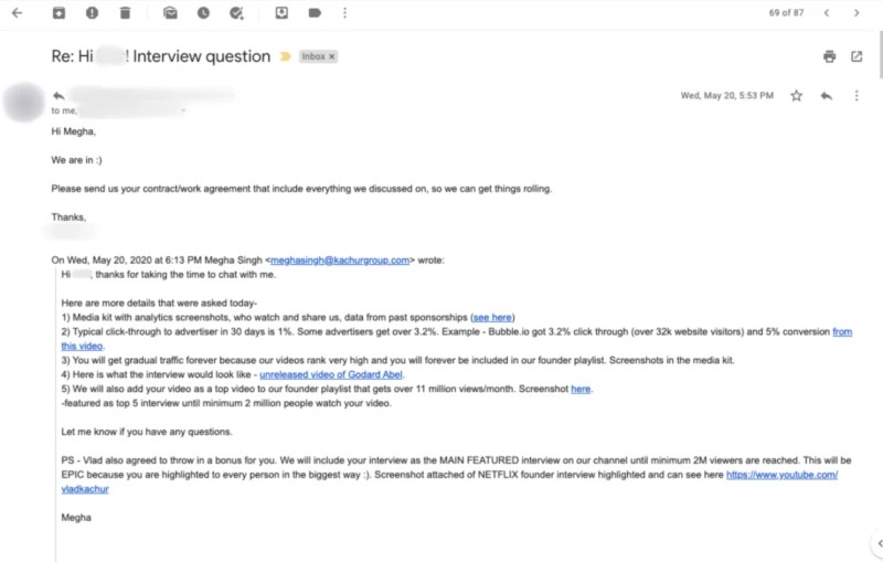 $50,000 sale in 5 days